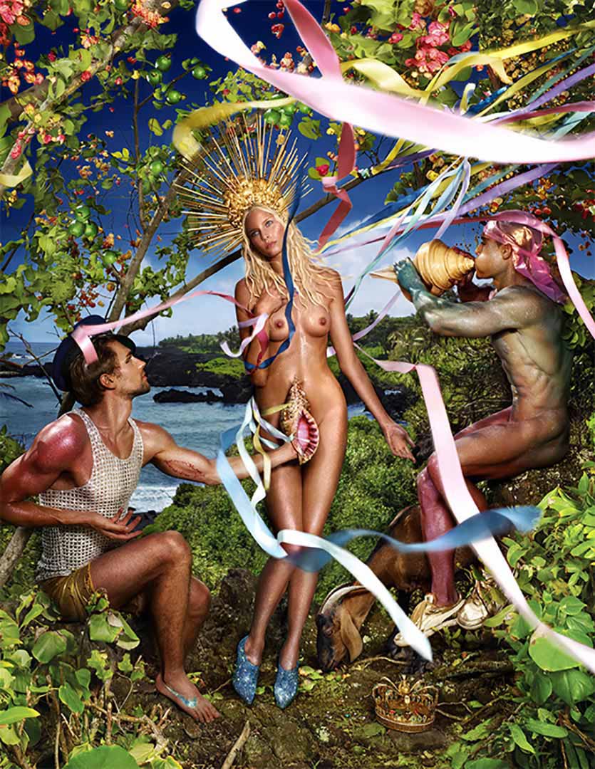 Rebirth of Venus, 2009 by David LaChapelle。图片来自伦敦 V&A 博物馆