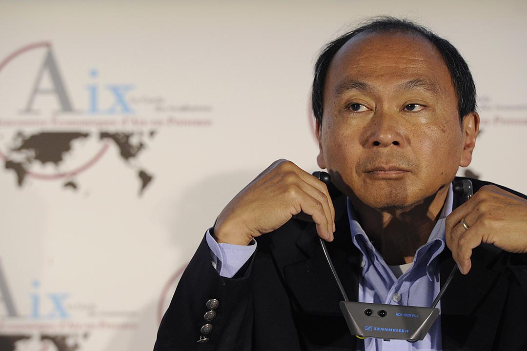 美国政治经济学家法兰西斯·福山(Francis Fukuyama )。摄：BORIS HORVAT/AFP